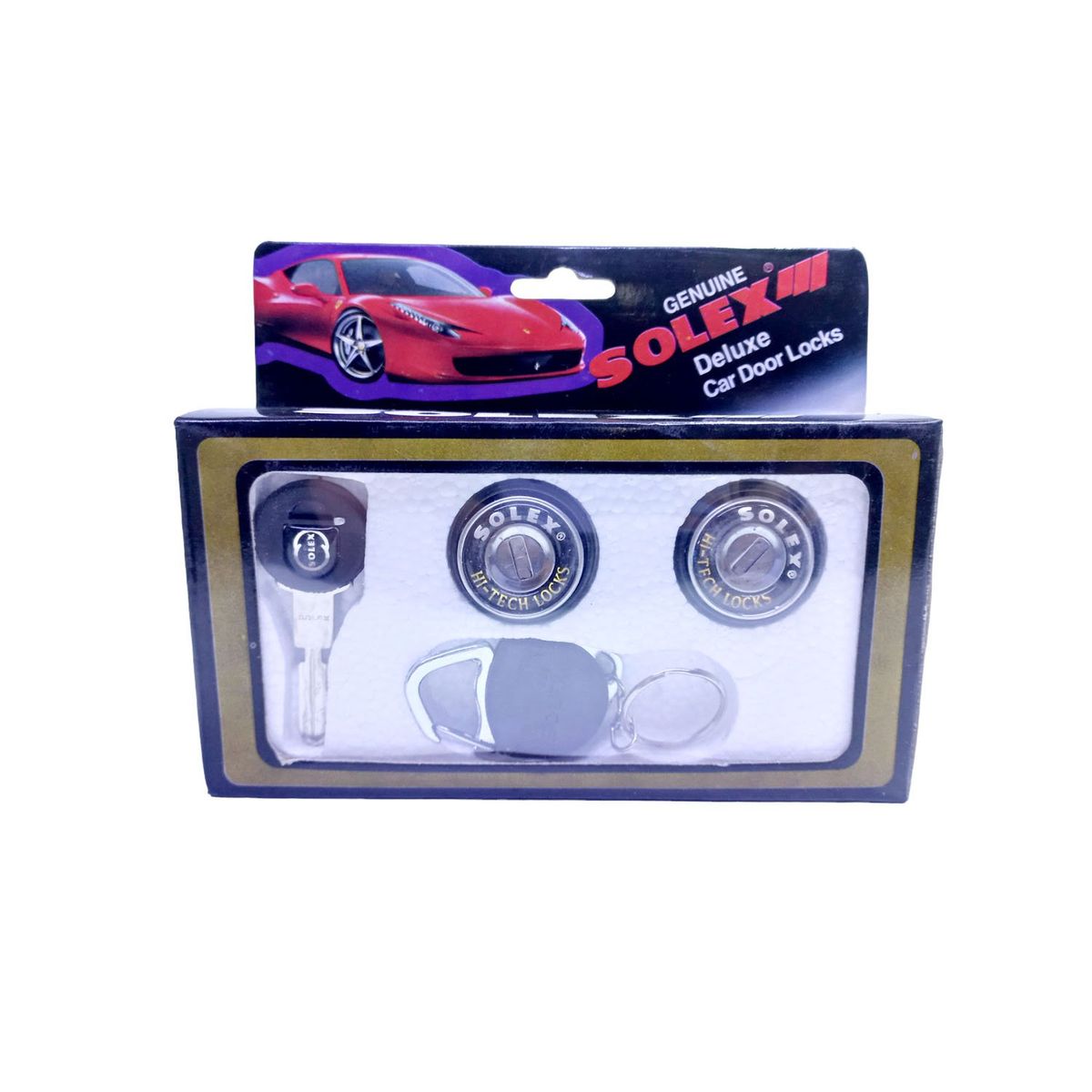 GENERICO - Chapa Cilindro 2 Puertas Automotriz Universal Kit 702