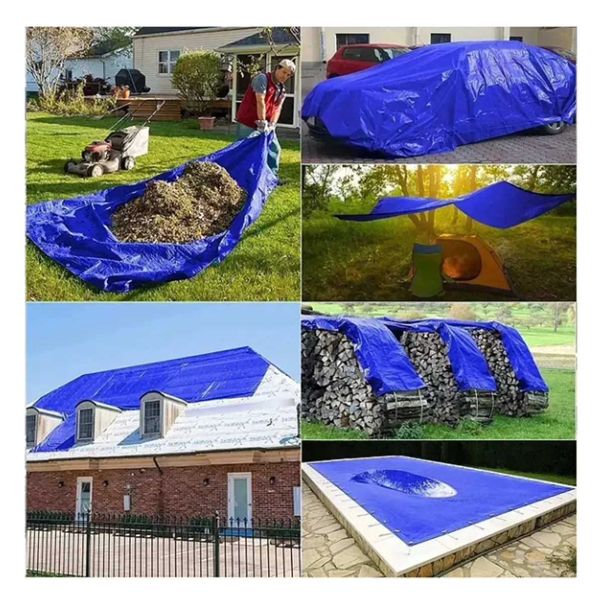 GENERICO - Lona Pvc Carpa Multiuso Impermeable Máxima Calidad 5mX4m