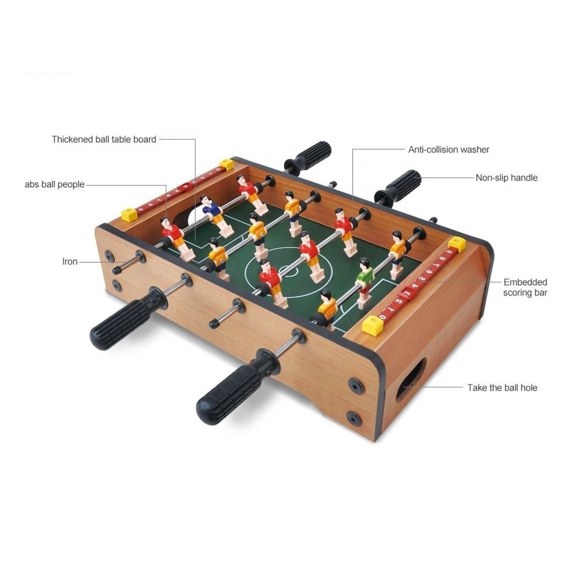 GENERICO - Juguete Mini Mesa De Futbol Taca Taca Madera Infantil