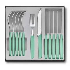 VICTORINOX - Juego de mesa Swiss Modern 12 piezas verde