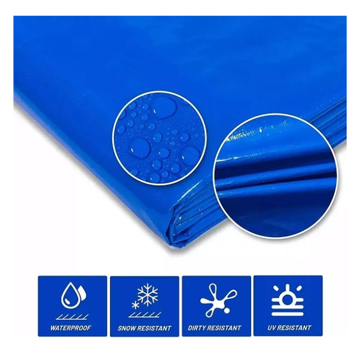 GENERICO - Lona Pvc Carpa Multiuso Impermeable Máxima Calidad 6mX8m