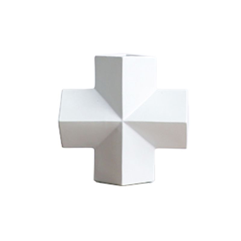 BILBOLA - Jarrón blanco en forma de cruz