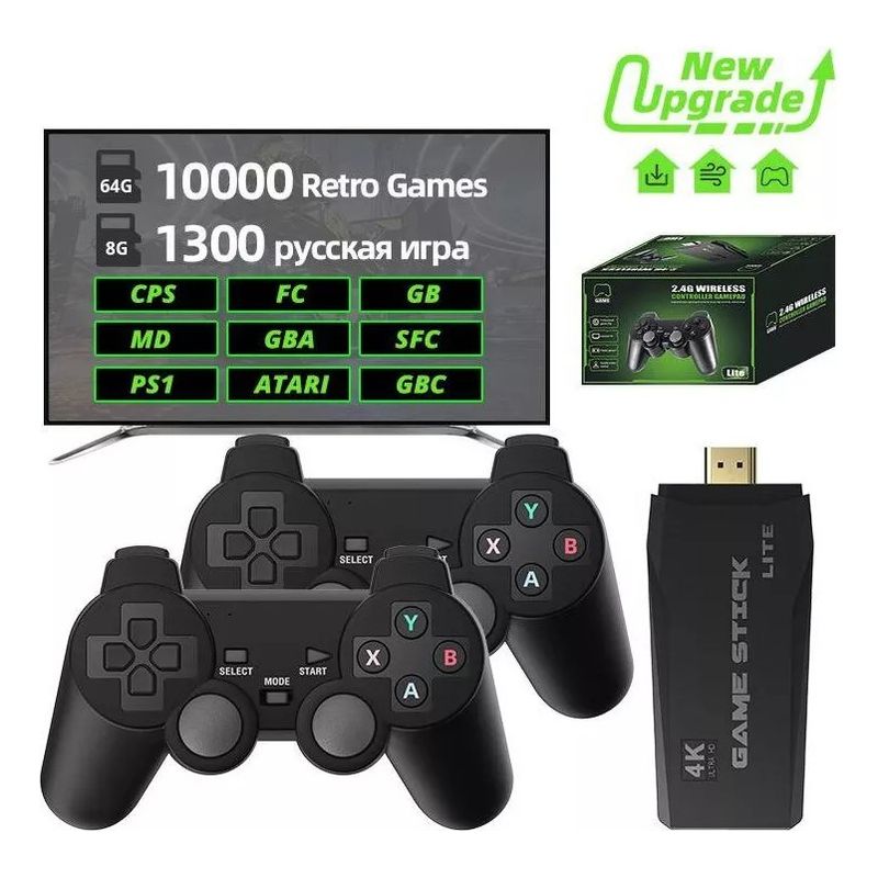 GENERICO - Controles Inalámbricos Dobles Para Juegos Retro 64g 10000+