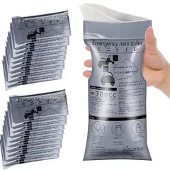 CRUSEC - Pack 10 Bolsa Para Orinar Vómito Desechable Viajes 700 ml