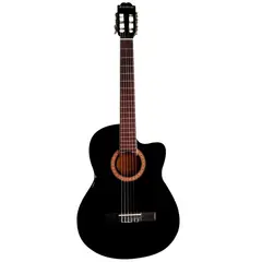 SUZUKI - Guiarra Electroacústica Negra con Funda SCG-2 SCE BK