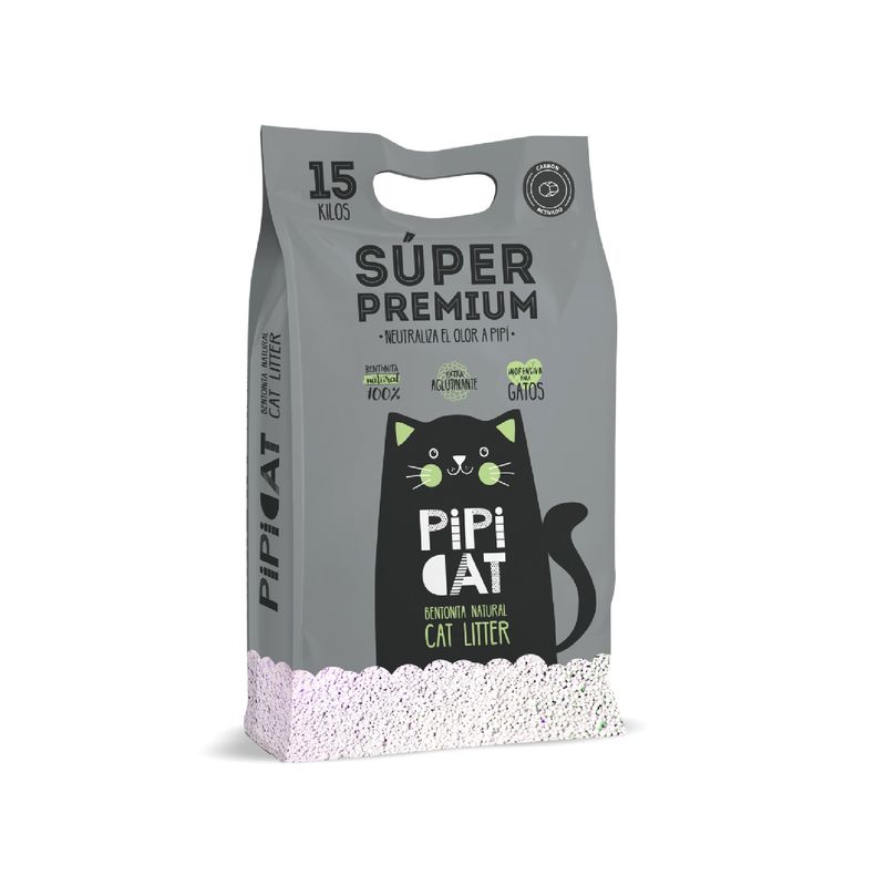 GENERICO - Arena Ecológica Premium Pipi Cat Aroma Carbón Activo 15kg