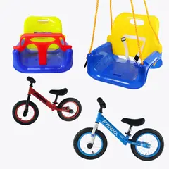GENERICO - Pack de Aventura para Niños Bicicleta y Columpio Infantil