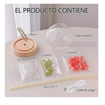 Imagen 2 del producto Lámpara Led De Noche Romántica De Tulipán Para Armar