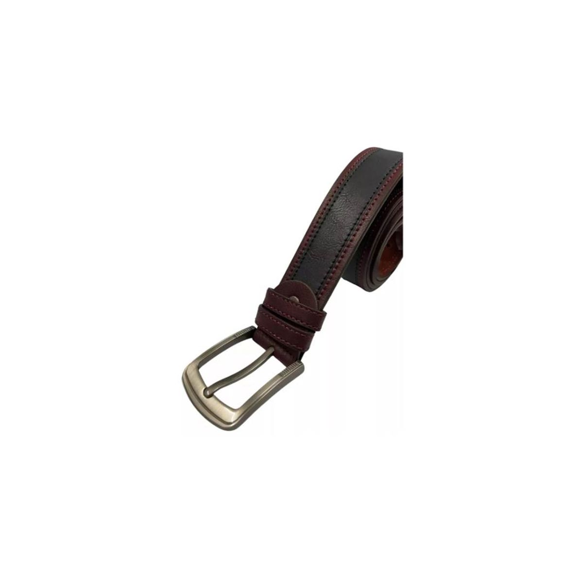 EKOI - Cinturon Cuero Ecologico Basico Moda Correa Clasica Lineas
