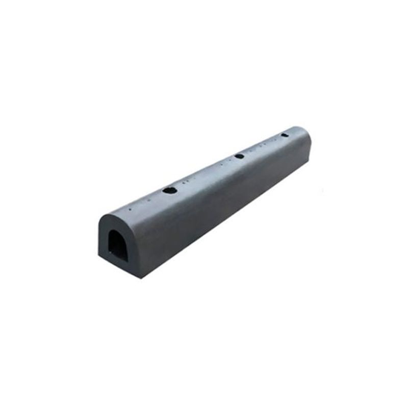 QRUBBER - Defensa muelle y muro 99x9x10cm negro QRubber