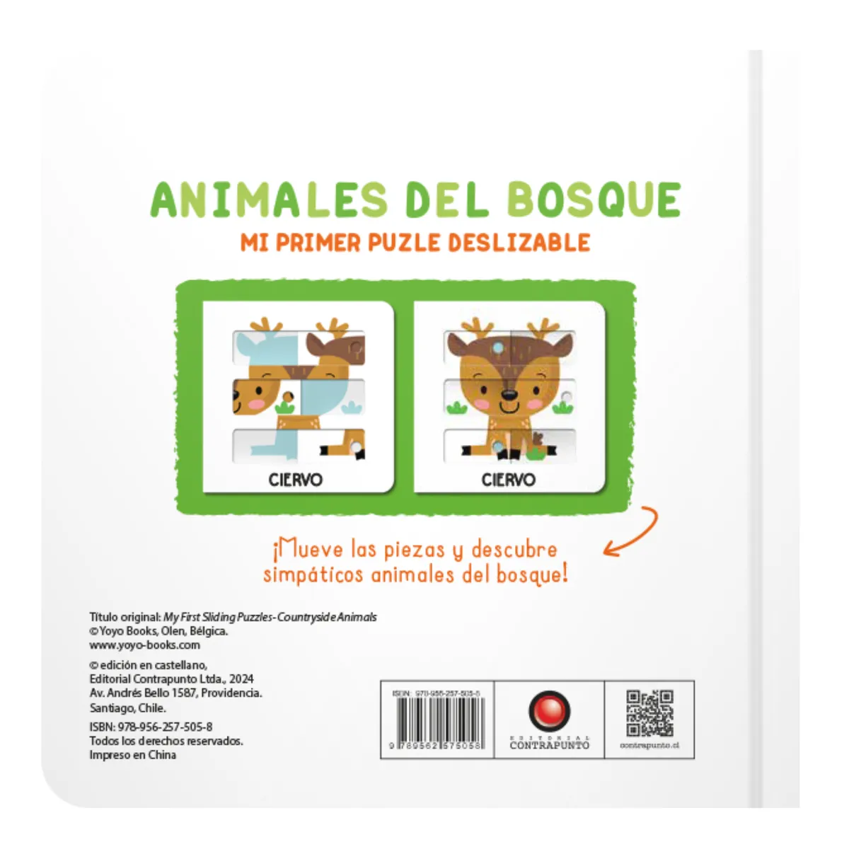 EDITORIAL CONTRAPUNTO - Animales Del Bosque. Mi Primer Puzle Deslizable