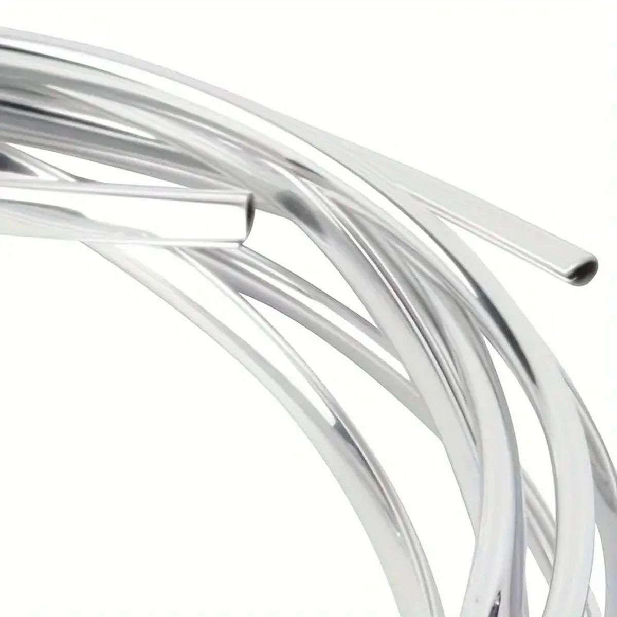 GENERICO - Rollo Moldura Cromada Adhesiva Decorativa Auto 10mm X 15mts