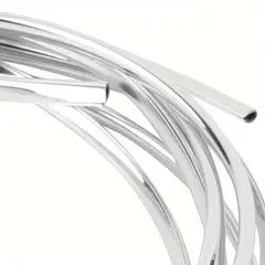 GENERICO - Rollo Moldura Cromada Adhesiva Decorativa Auto 10mm X 15mts