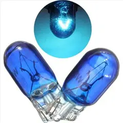 GENERICO - Ampolleta T10 Cola Pez Halogena Azul 12v 5w 100unidades
