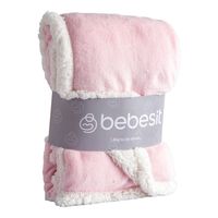 Manta Sherpa Bebe Hipoalergénica 91*127 cm Rosa