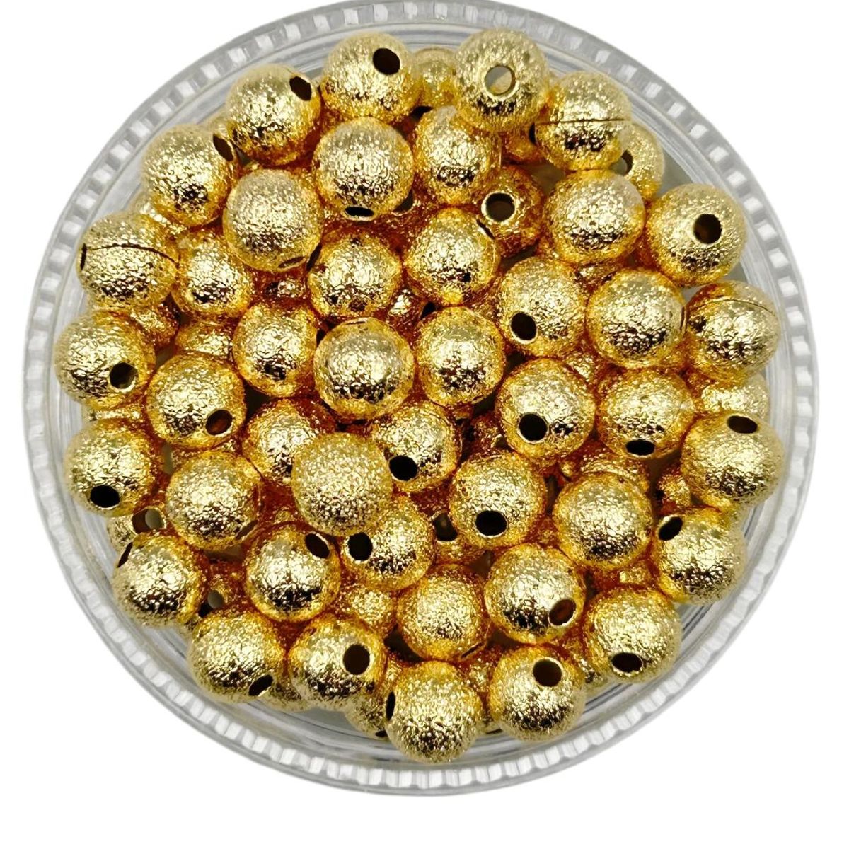 GENERICO - Balines Diamantados Para Bisutería De Baño De Oro 5gr - Dorado
