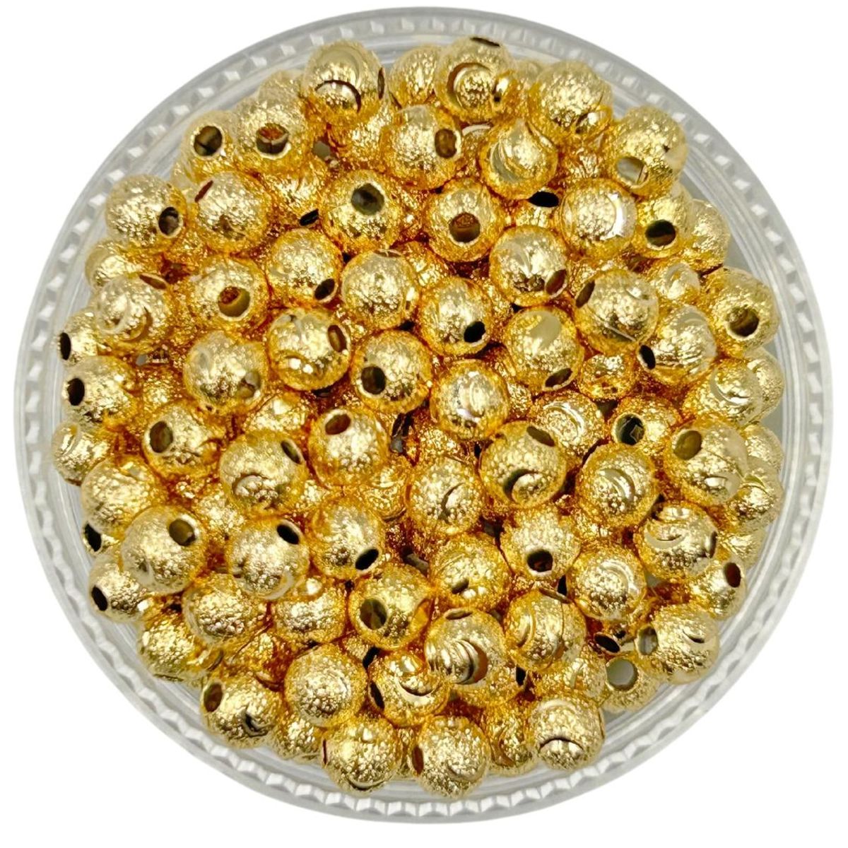 GENERICO - Balines Diamantados Para Bisutería De Baño De Oro 5gr - Dorado