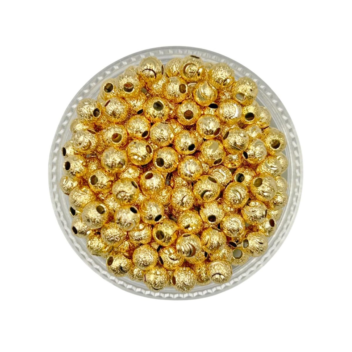 GENERICO - Balines Diamantados Para Bisutería De Baño De Oro 5gr - Dorado