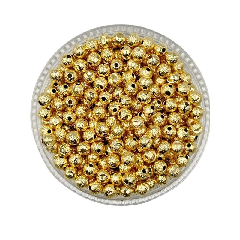 GENERICO - Balines Diamantados Para Bisutería De Baño De Oro 5gr - Dorado