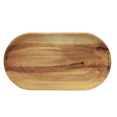 Imagen 2 del producto Set 3 Bandejas Hoja De Palma 100% Naturales y Biodegradables 36x25cms