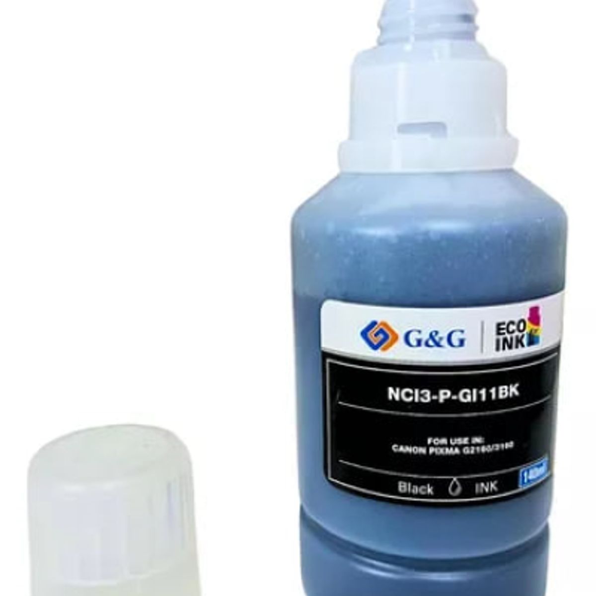 Tinta GI-11 Para Canon G2160 G3160 Color Negro 140 ml, marca GENERICO - Foto 2