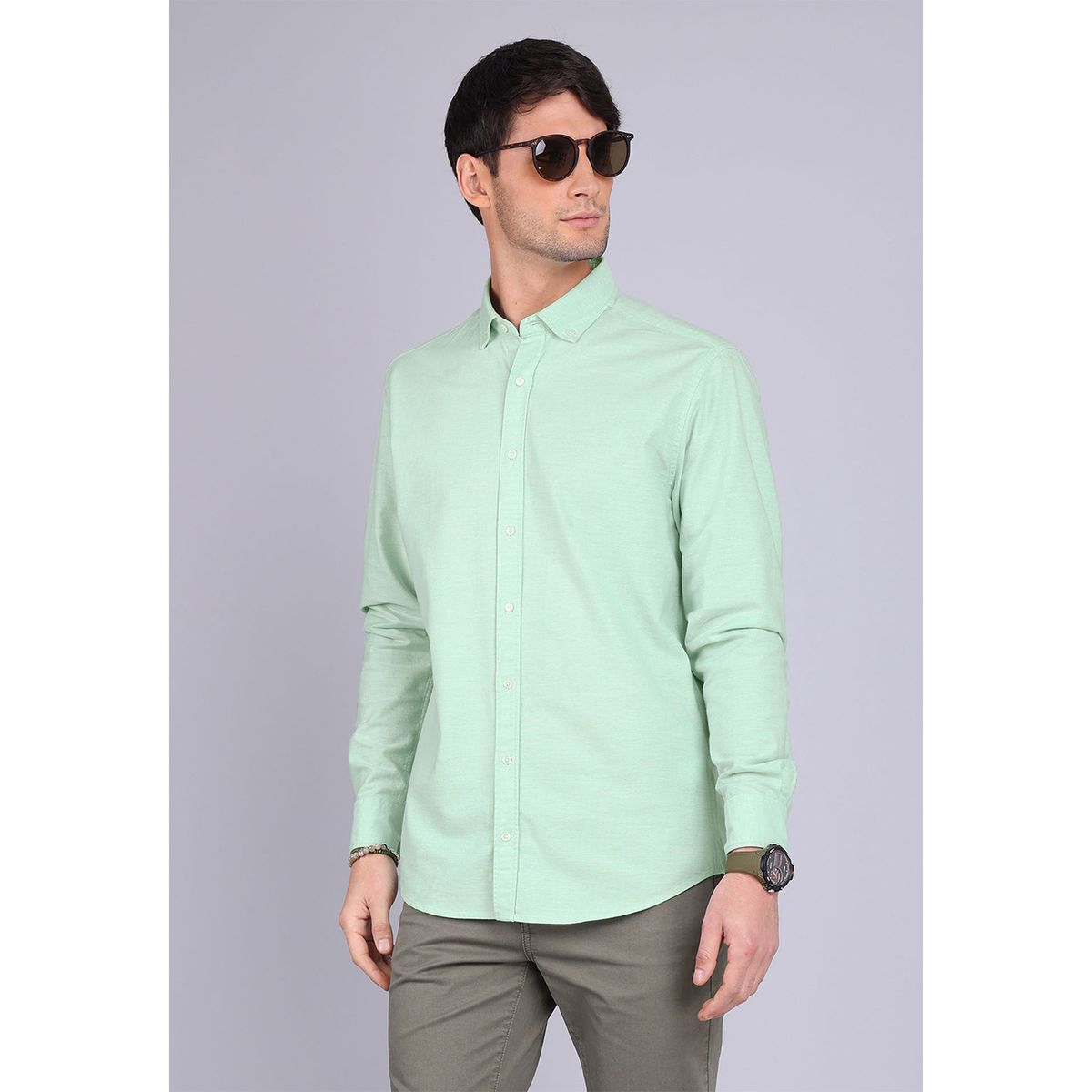 ARROW - Camisa Oxford Spandex Manga Larga Arrow ARROW