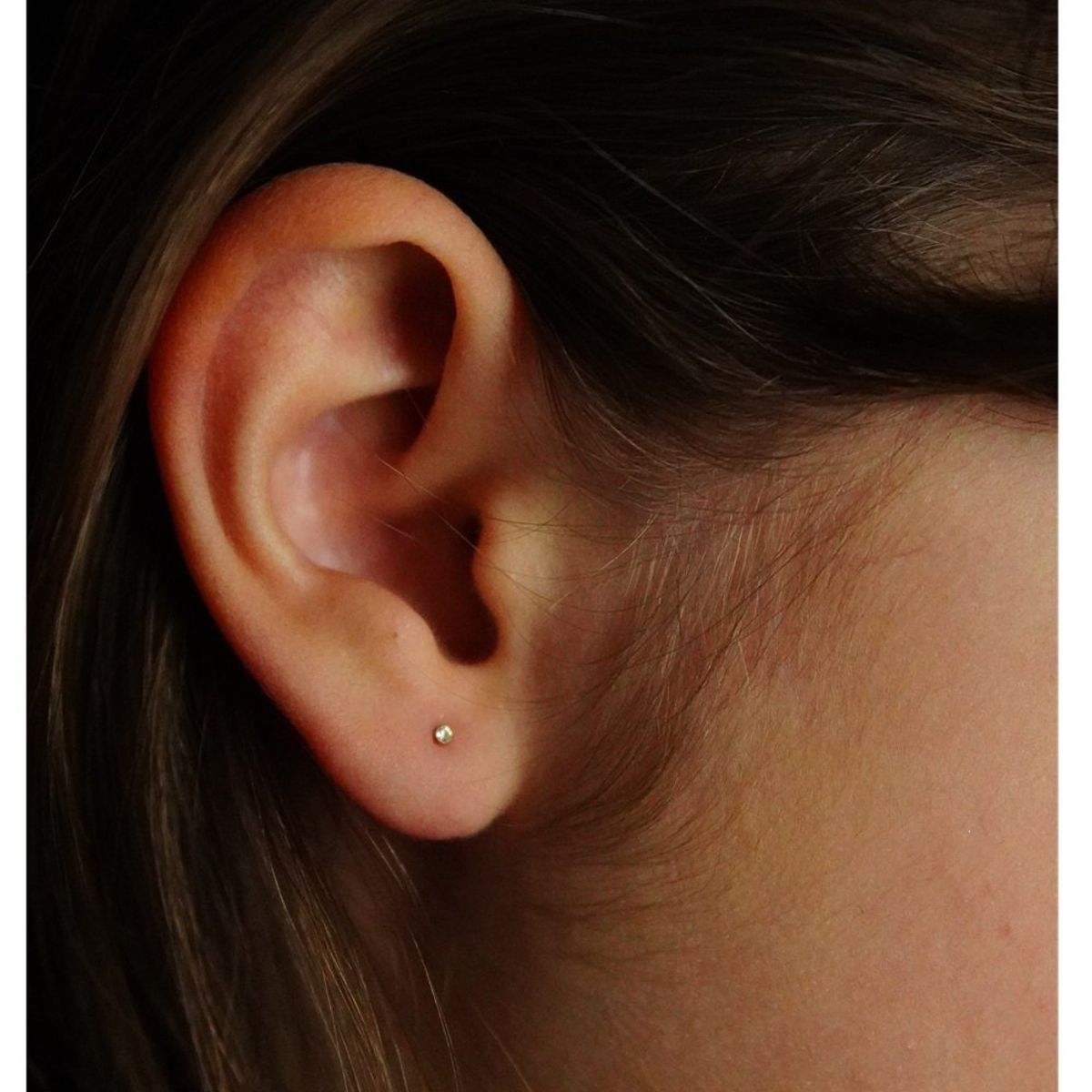 ELBAULDEJUMA - Piercing punto de luz nostril oreja titanio ASTM F136 G23 plateado