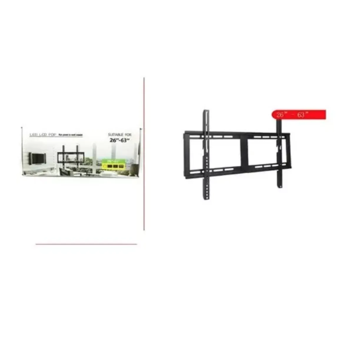 GENERICO - Soporte Vesa Para Tv Led Lcd 26 - 63 Color Negro