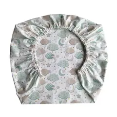GENERICO - Sábana Bajera para Colecho y Funda de Almohada Invierno Verde