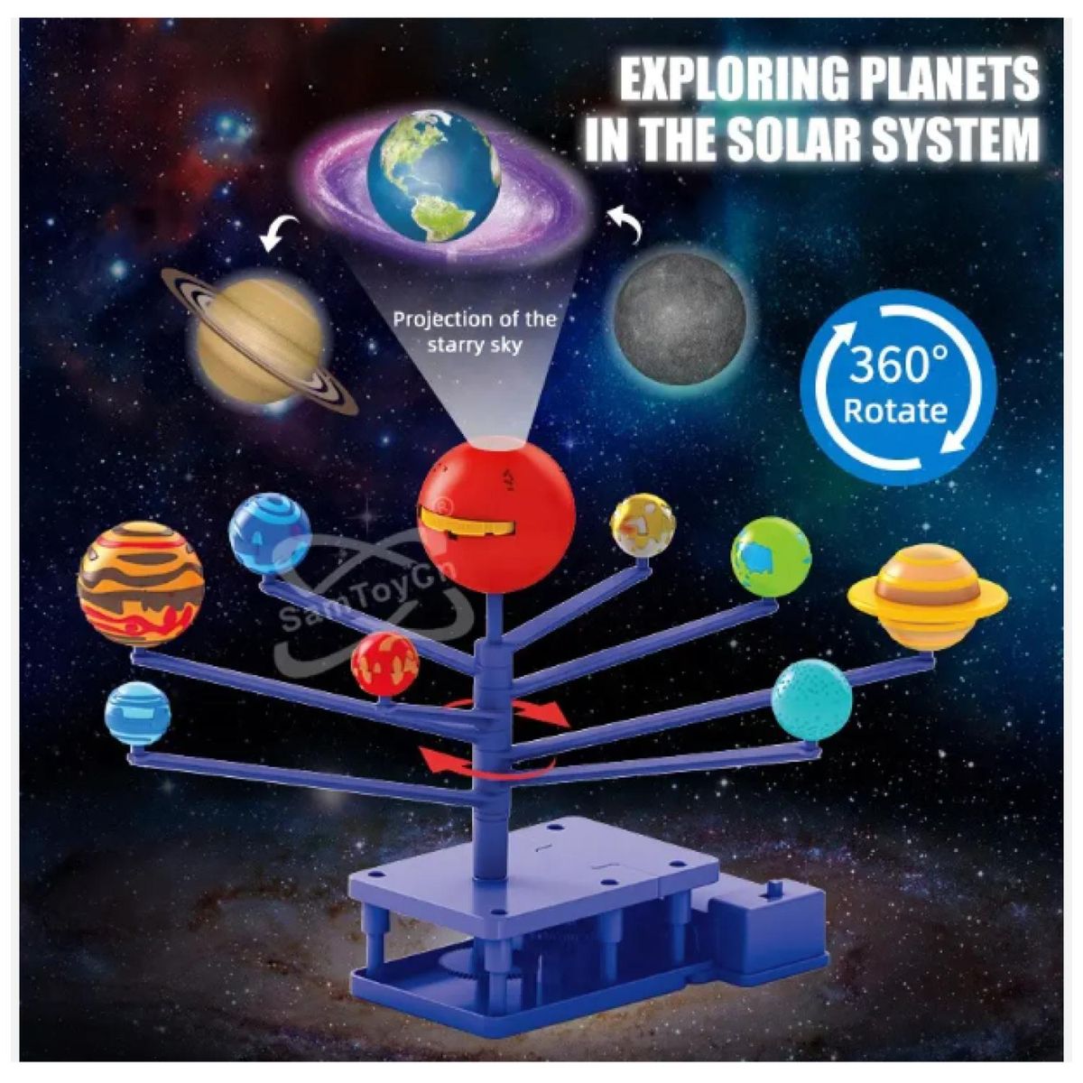 GENERICO - Juguete Didactico Interactivo Sistema Solar Con Proyeccion
