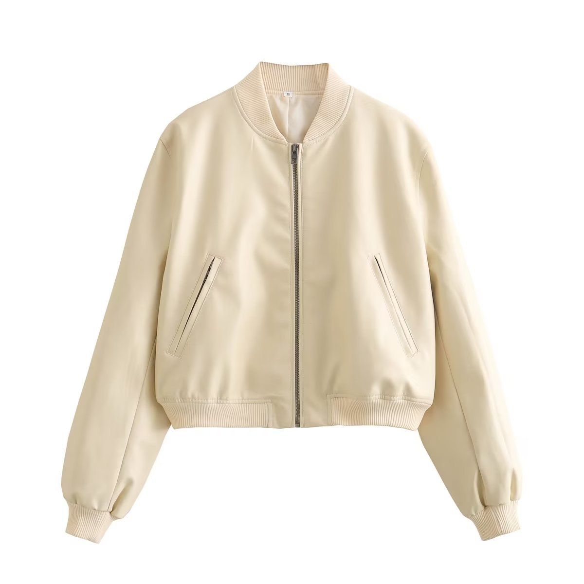 TIOZONEY - Ropa de PU para mujeres delgadas - Blanco