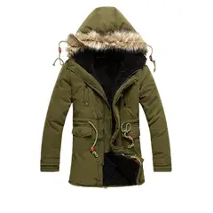 TIOZONEY - Chaqueta de algodón para hombres - Verde