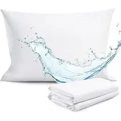 AZ AURAZEUS - Set De 2 Fundas Para Almohadas Impermeables 50 x 70 Cm Antimanchas