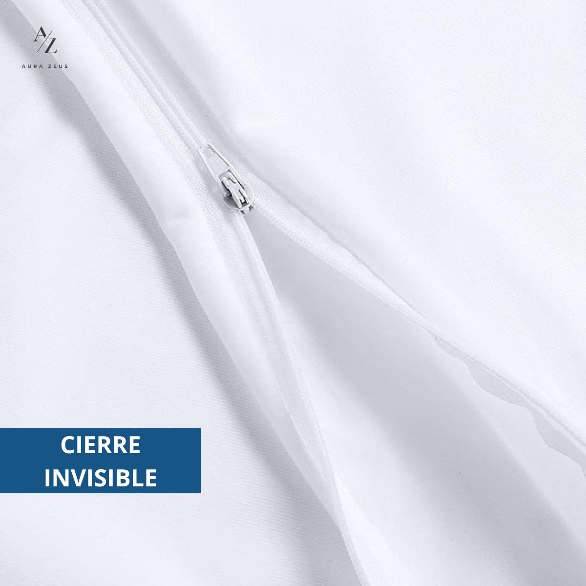 AZ AURAZEUS - Set De 2 Fundas Para Almohadas Impermeables 50 x 70 Cm Antimanchas