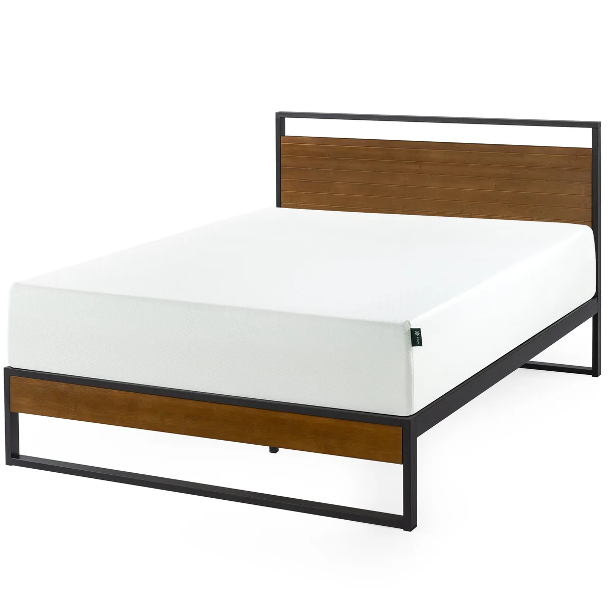 ZINUS - Cama Suzanne Zinus Colchon Espuma Green Tea 2 Plazas