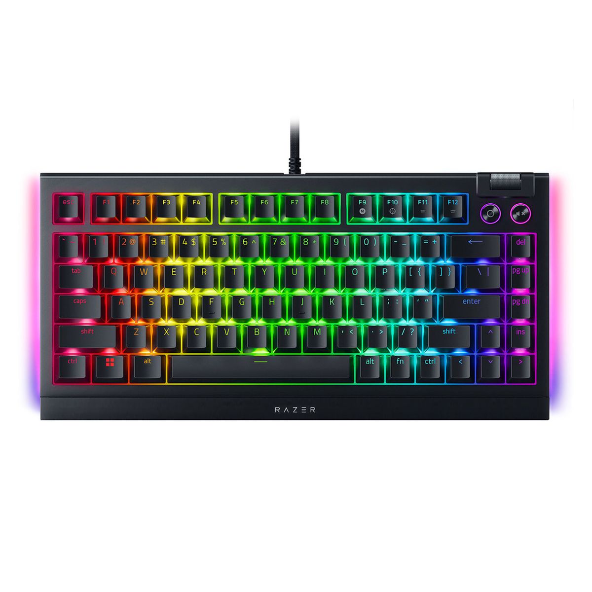 RAZER - Teclado Gamer Razer Blackwidow V4 75% Switch Orange Black