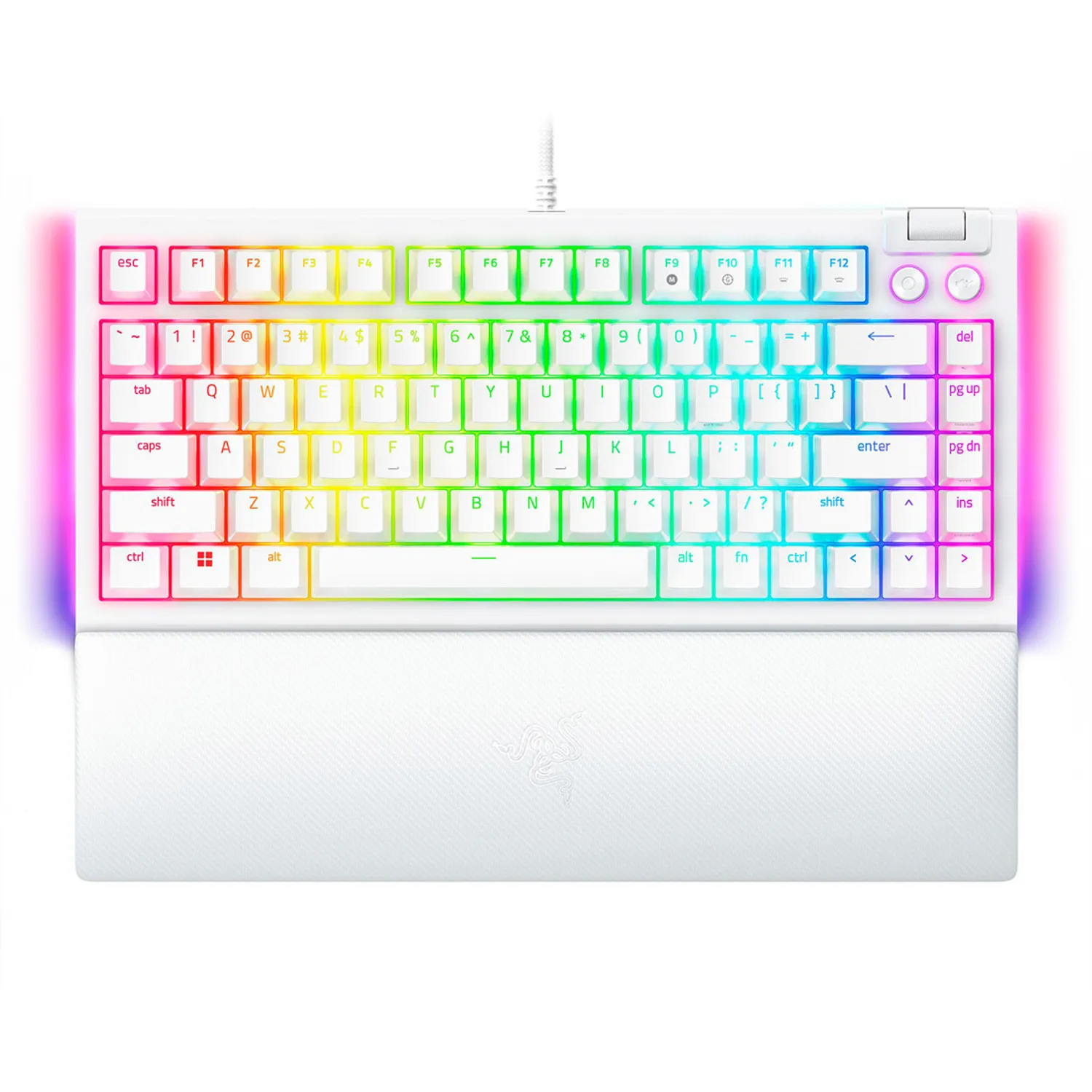 Teclado Gamer Razer Blackwidow V4 75% Switch Orange Mercury