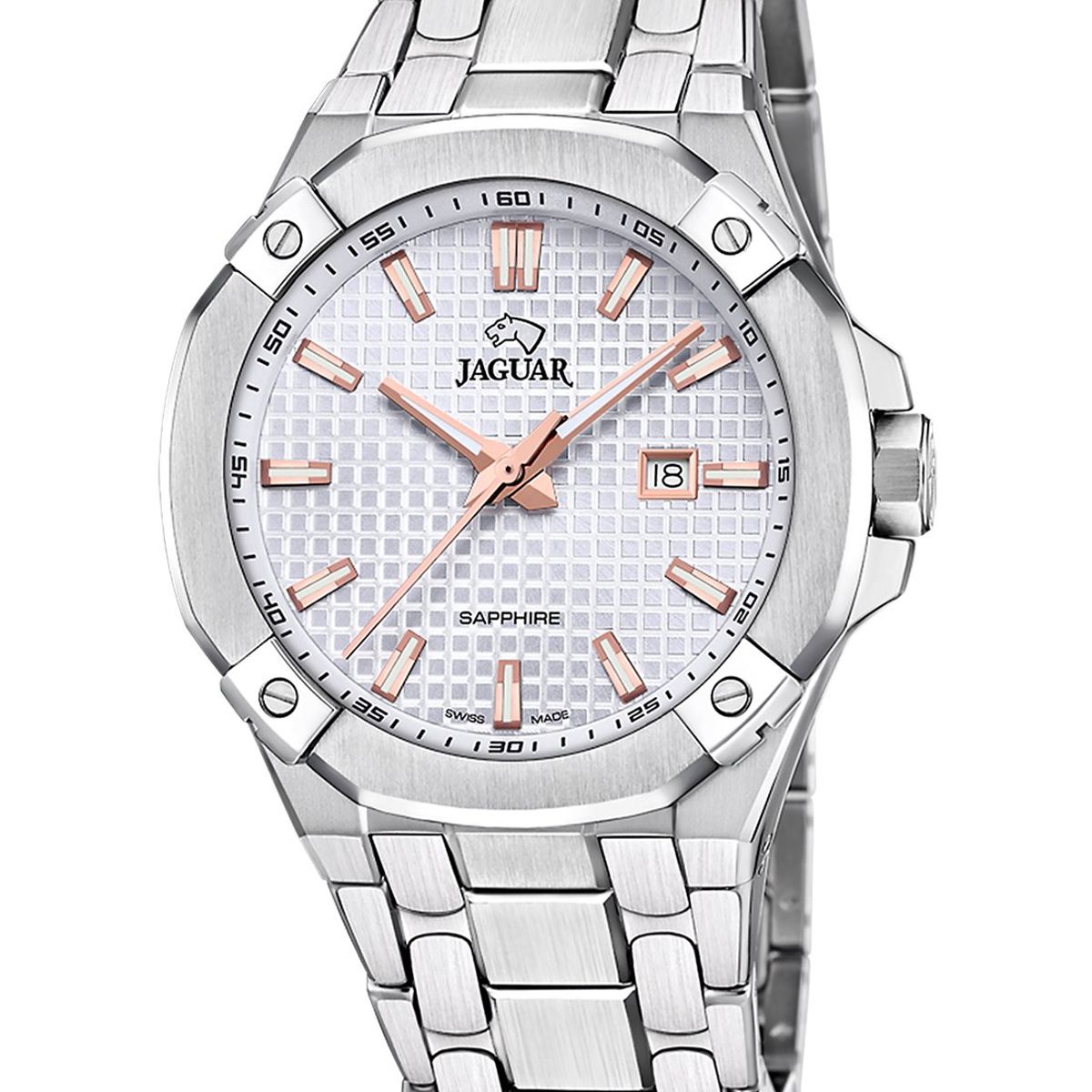 JAGUAR - Reloj J1009/1 Jaguar Swiss Blanco Hombre Diplomatic