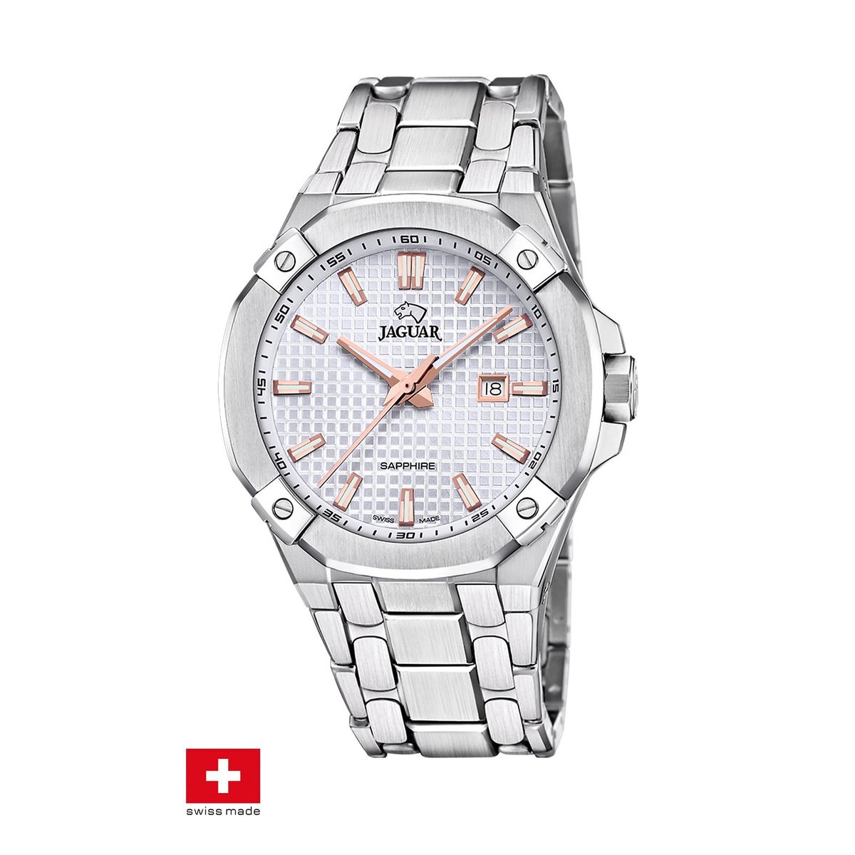 JAGUAR - Reloj J1009/1 Jaguar Swiss Blanco Hombre Diplomatic