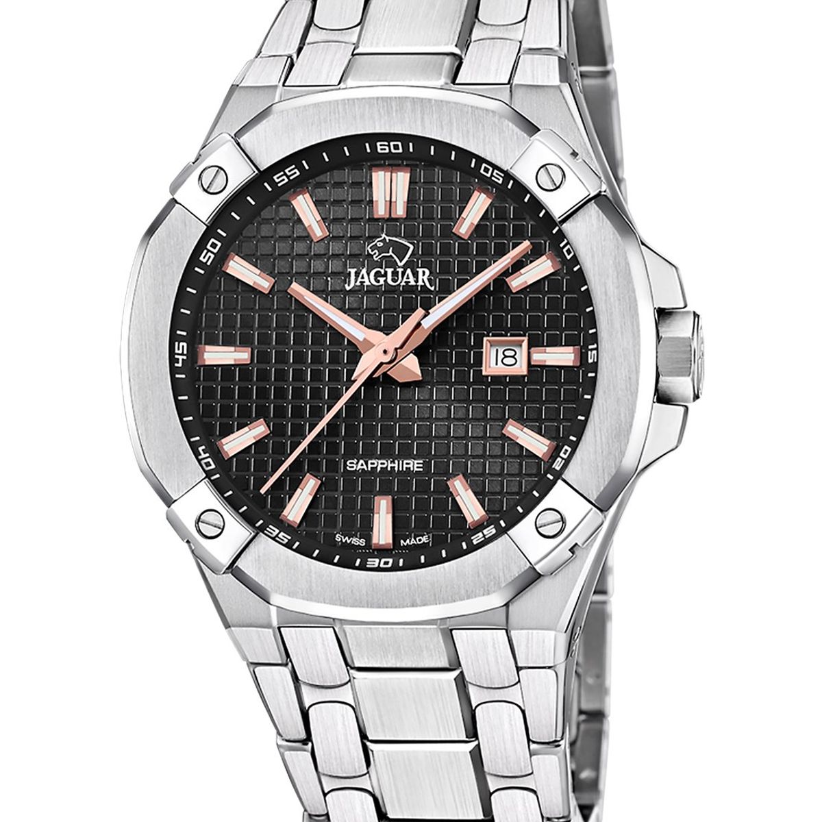 JAGUAR - Reloj J1009/4 Jaguar Swiss Negro Hombre Diplomatic