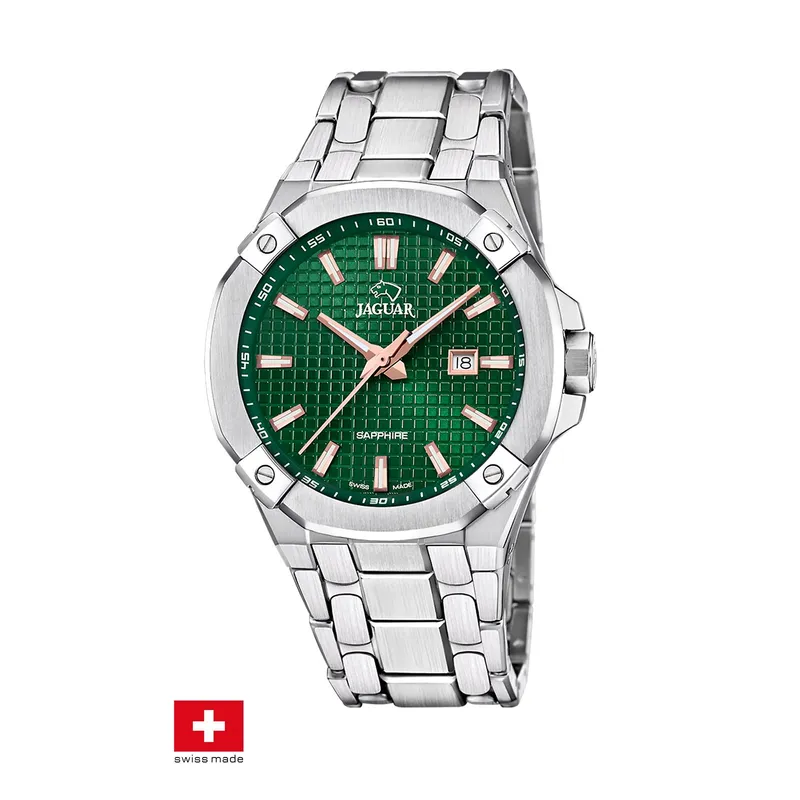 JAGUAR - Reloj J1009/3 Jaguar Swiss Verde Hombre Diplomatic