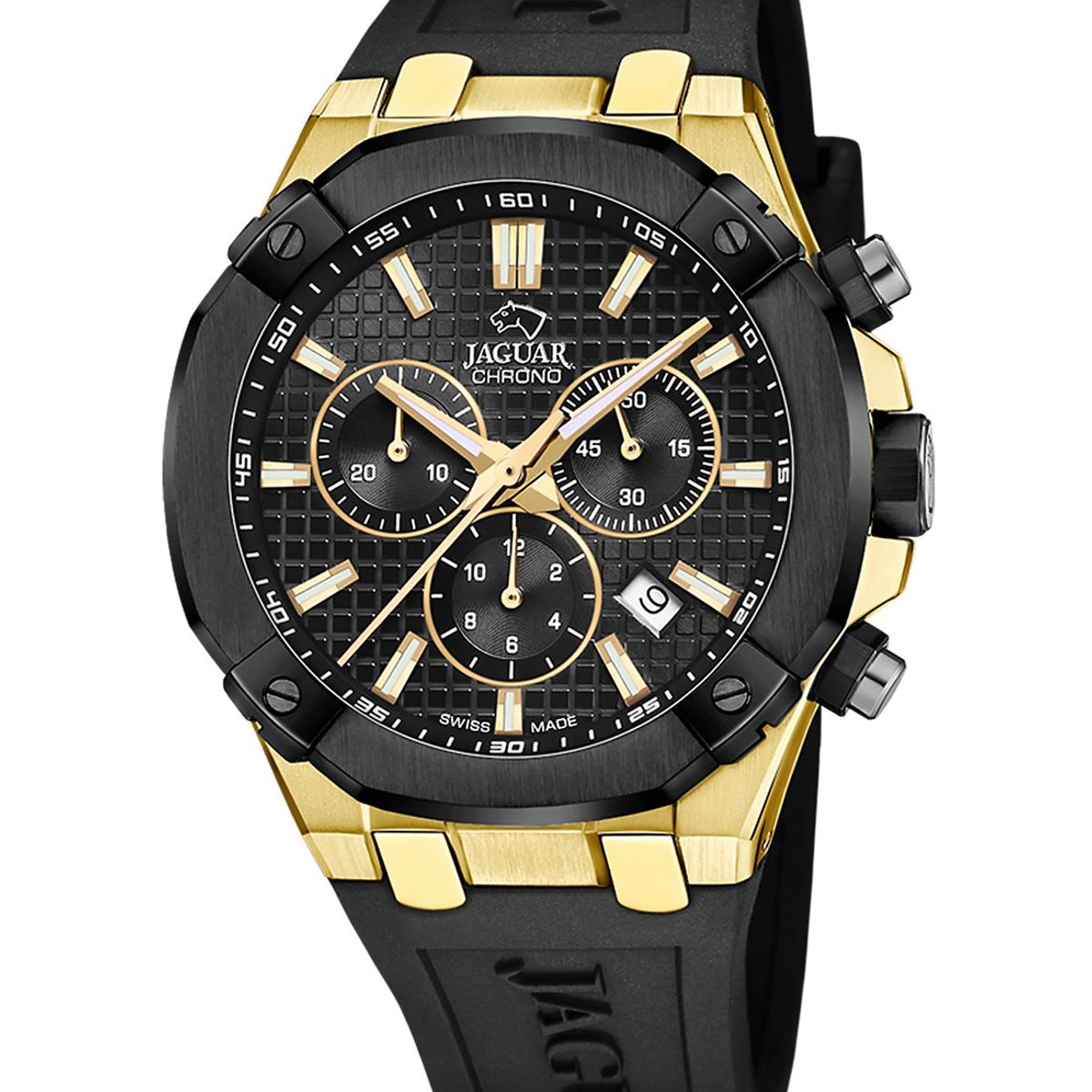 JAGUAR - Reloj J1014/1 Jaguar Swiss Negro Hombre Diplomatic