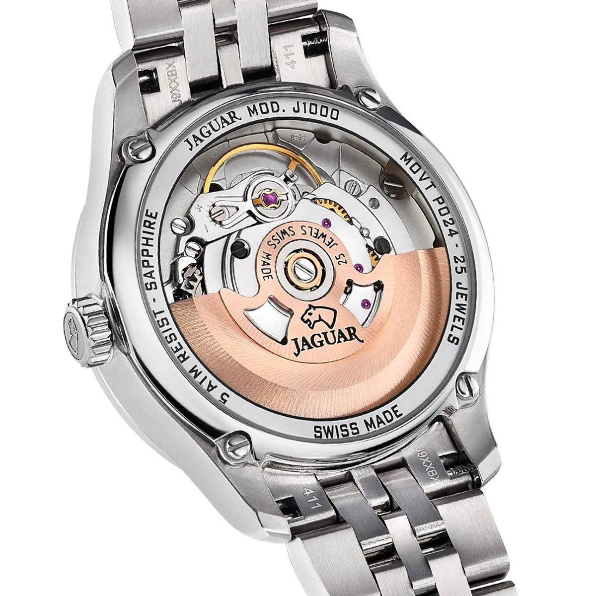 JAGUAR - Reloj J1000/1 Jaguar Swiss Blanco Mujer Automático