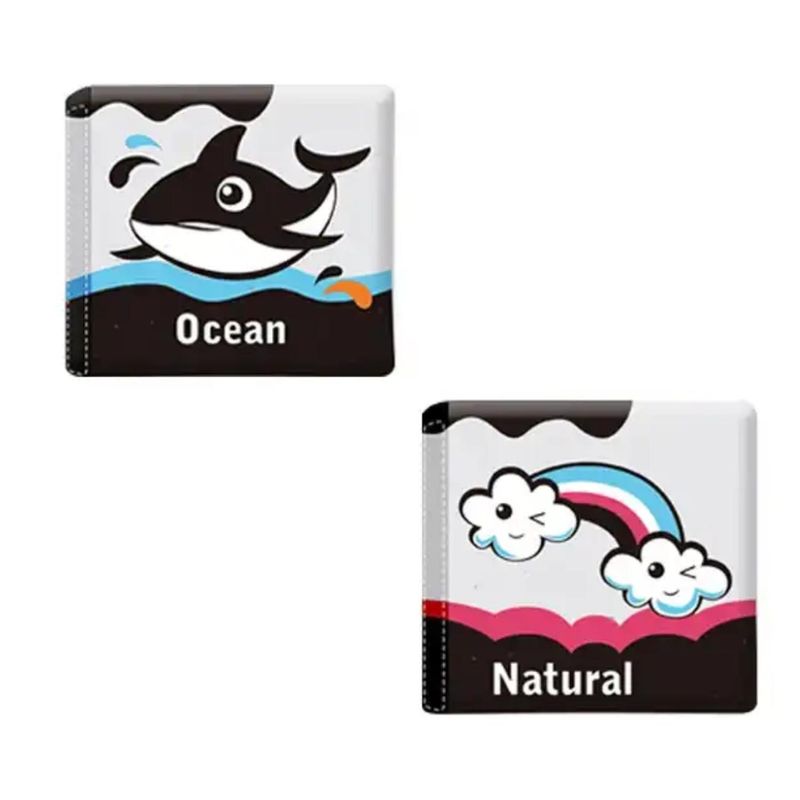 KIVARA - Pack 2 Libro Sensorial Estimulacion Cognitivo Alto Contraste