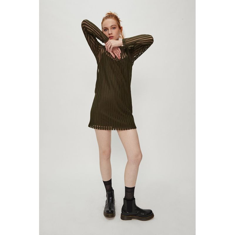 IO - Vestido Corto Verde Pistacho Mujer Io