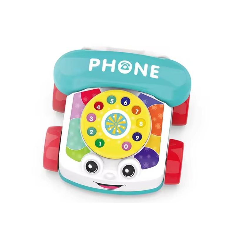 KIVARA - Telefono Juguete Con Disco Didactico Infantil Colores