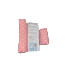 GAREY - Cojín Antivuelco Para Bebés 2 Piezas Rosa Estrellas