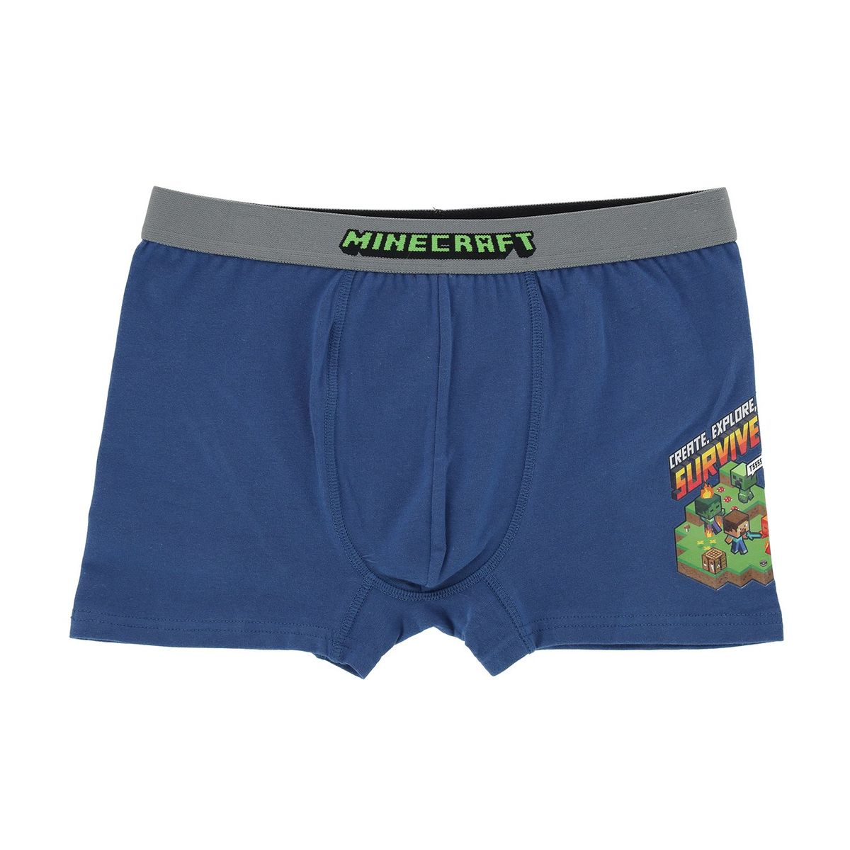 MINECRAFT - Boxer Niño Logo Azul Minecraft