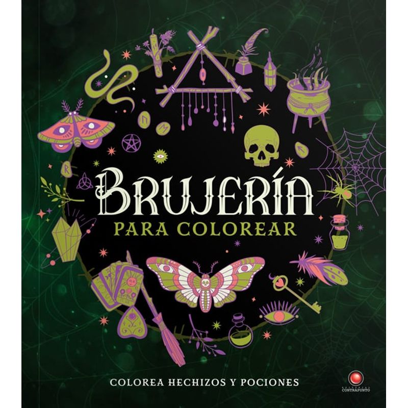 EDITORIAL CONTRAPUNTO - Libro Brujería Para Colorear