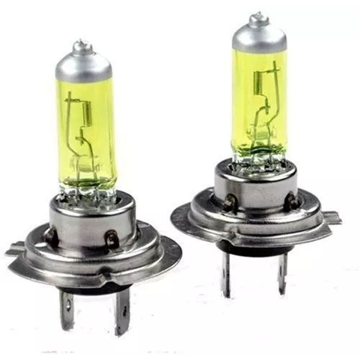 GENERICO - Ampolleta Halogena H7 12v 55w Amarilla Par 2 Unidades